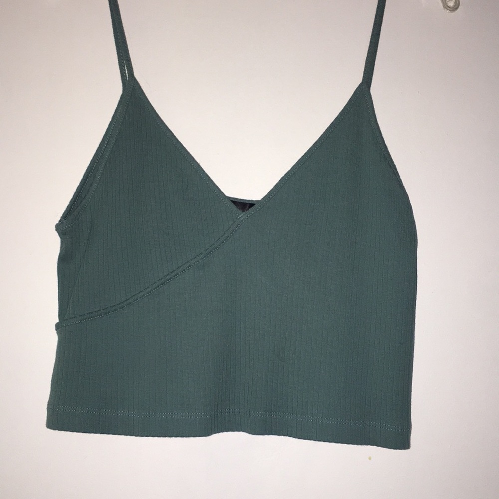 Dark green crop top
